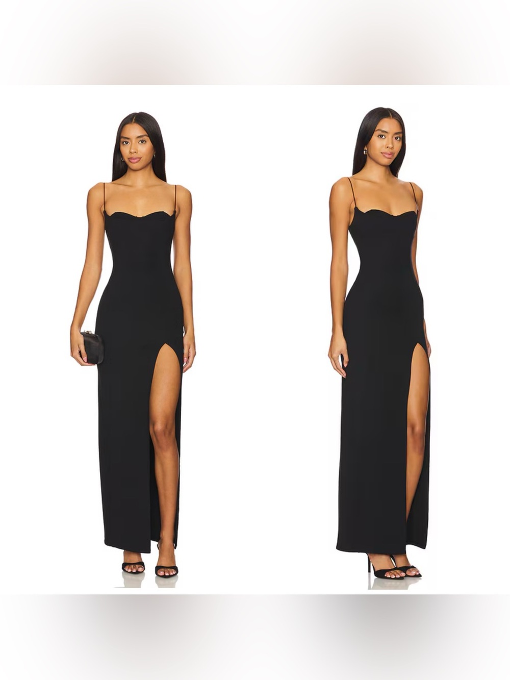 NWT Camila Coelho Nova Maxi Dress in Black